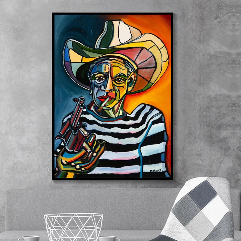 Picasso Artwork Famous Art Poster Prints Abstract Canvas Wall Art Painting 