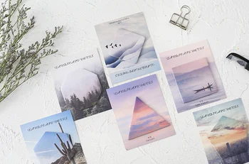 

Creative landscape series Sticky Notes Memo Pads planer stickers Paper Notepad Stationery Papeleria School Supplies notes