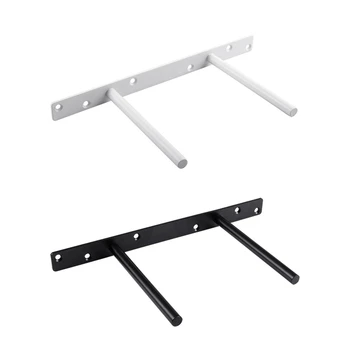 

Invisible Concealed Shelf Support Double T-shaped Bracket Storage Rack Stand Holder with Screws for Home Bathroom