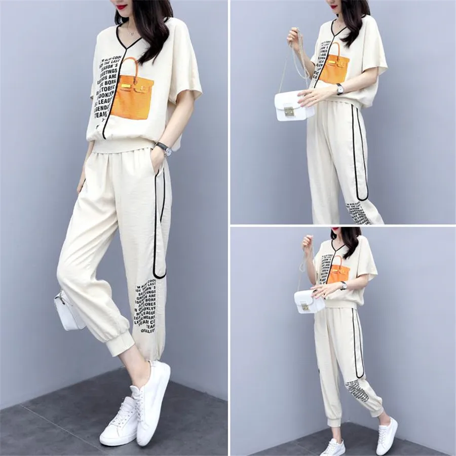 Summer tracksuit women's Clearance