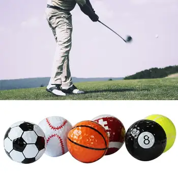 

6Pcs High Resilience Force Sport Balls Golf Game Practice Training Gift