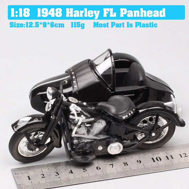 1:18 maisto классика Винтаж 1948 FL Panhead sidecar велосипед литье под давлением три колеса масштаб мотоцикл автомобиль игрушка Миниатюрная модель дети - Цвет: 1948 FL Panhead