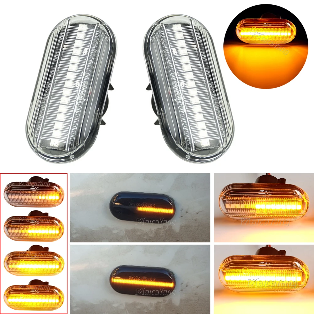 Led Dynamic Side Marker Turn Signal Light Renault Clio 1 2 KANGOO MEGANE ESPACE TWINGO MASTER Nissan Opel Smart FORTWO