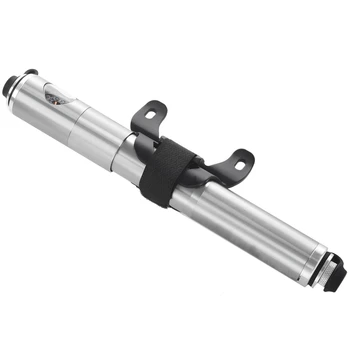 

WEST BIKING Mini Bike Hand Pump with Gauge 160 PSI Aluminium Alloy Air Tire Inflator Presta Schrader Valve Cycling Bicycle Pump