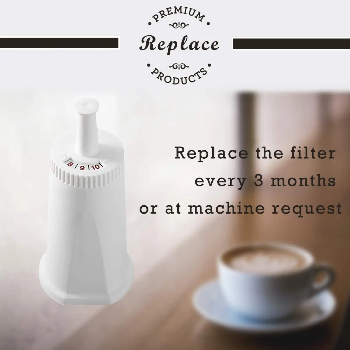 Replacement Water Filter for Breville Claro Swiss For Oracle Barista Bambino Espresso Coffee Machine