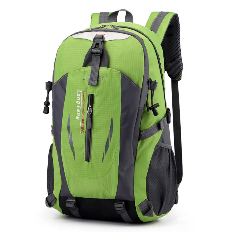 HEFLASHOR мужской 40л Водонепроницаемый рюкзак для путешествий, повседневный рюкзак для пешего туризма, велоспорта, уличные спортивные рюкзаки, рюкзак для альпинизма - Цвет: green