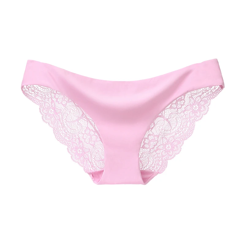 981pink Женское нижнее белье, женские трусики, сексуальные кружевные трусы большого размера, прозрачные хлопковые трусы с низкой посадкой, новинка 1/2 шт - Цвет: 981pink