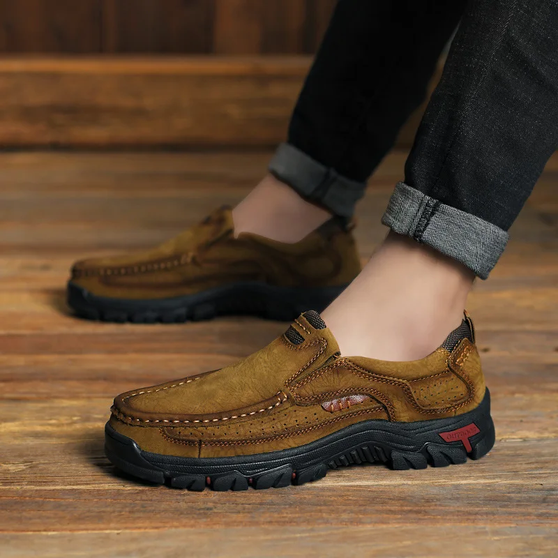 

2019 New Style Large Size Outdoor Casual Fashion MEN'S SHOES Business Formal Wear Breathable Waterproof Soft-Sole