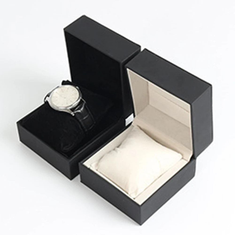 Часы Дисплей Коробка ювелирных изделий браслет ожерелье подарок чехол для хранения часы Подарочная коробка искусственная кожа материал для хранения Contai