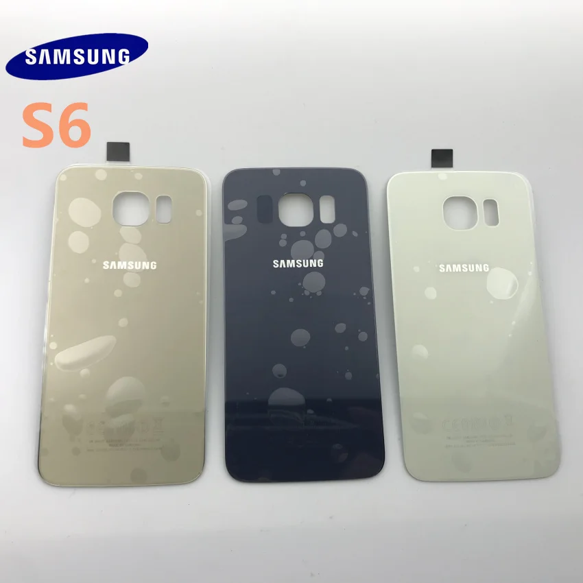 Samsung Galaxy S6 G920 S6 edge G925 S6 plus G928 задняя крышка батарейного отсека Стеклянная Дверь Корпус задняя крышка чехол запасные части