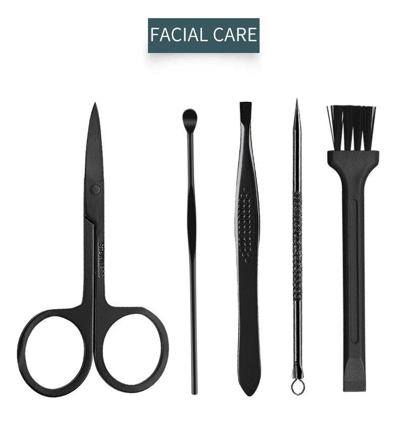 Peças de Aço Conjunto de Manicure Ferramenta de Unhas Clippers de Unhas Estilo Quente Inoxidável Dobrável Multi-função Clippers 16 3 16??????_03