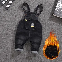 Новые детские комбинезоны; Штаны для мальчиков и девочек; черные джинсовые комбинезоны с карманами; комбинезоны; детская одежда; комбинезоны для мальчиков и девочек