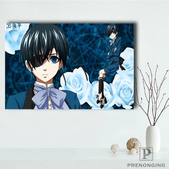

Canvas Poster Silk Fabric HD Poster, Customized Black Butler Ciel with Clock Poster Room Decor Poster#191216-04-194