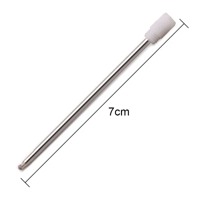 L 7cm 0.8mm 팁 액체 볼펜 볼펜 리필 크리스탈 스크루 드라이버 도구 독일 잉크 모래 스타일러스