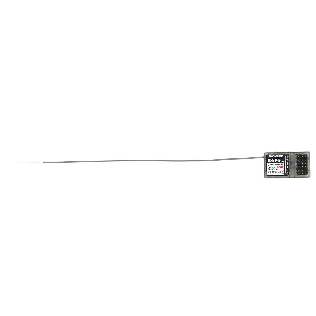

hot!Radiolink R6FG 2.4GHz 6 Channel FHSS Receiver Radio Control System Gyro Integrant For RC4GS RC3S,RC4G T8FB TransmitterF21425