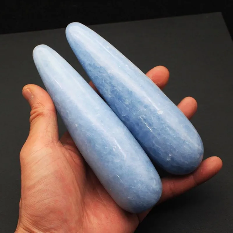 

Celestite massage wand quartz gemstones natural mineral crystals healing stones pedras para artesanato spiritual decor