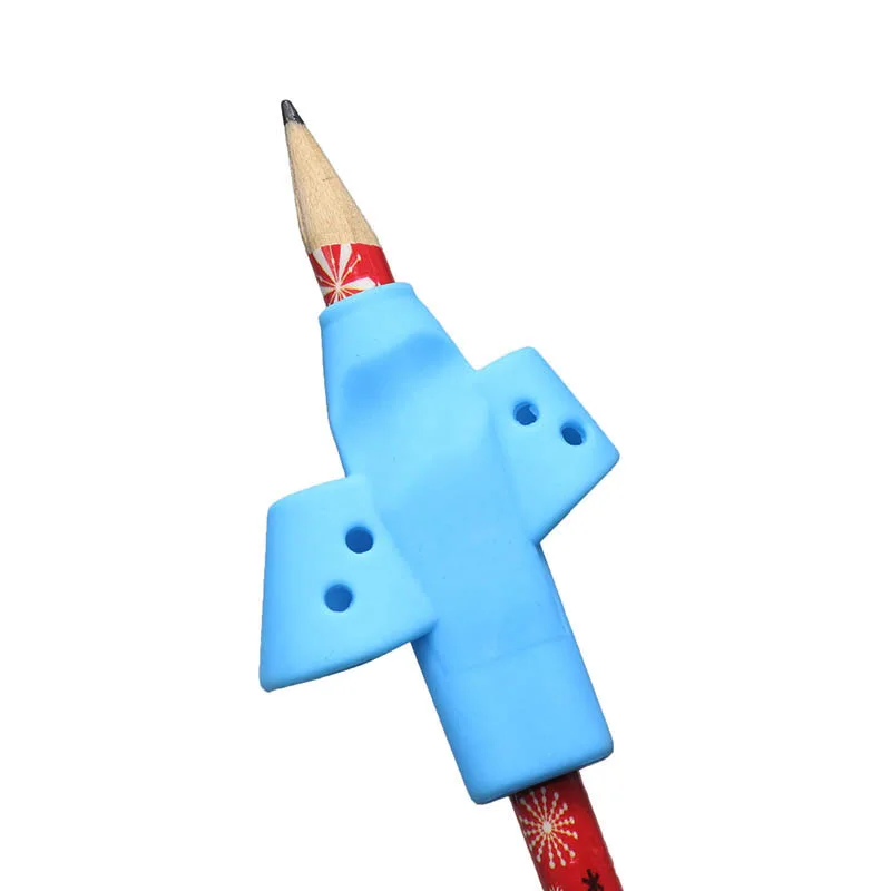 30 шт. ручка с двумя пальцами коррекция осанки при письме инструмент для обучения детей письма канцелярские принадлежности подарок карандаш силиконовый