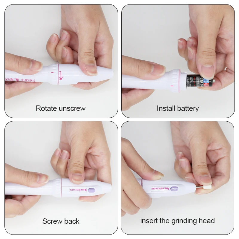 Arte Clavo Electric Mini Nail Polisher Manicure Machine Professional Gel Varnish Remover Milling Drill Bits Portable Nail Tools 5