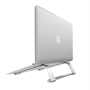 

Silver Car Portable Laptop Computer Bracket Computer Pad Elevated Metal Bracket Aluminum Alloy Anti-Skid Car Interior Bracket