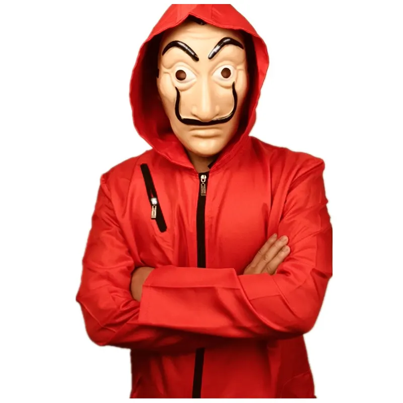 Вечерние Маски на Хэллоуин для косплея из фильма «Salvador Dali», «Money Heist The House Of paper», «La Casa De Papel», маскарадный костюм, маска для лица