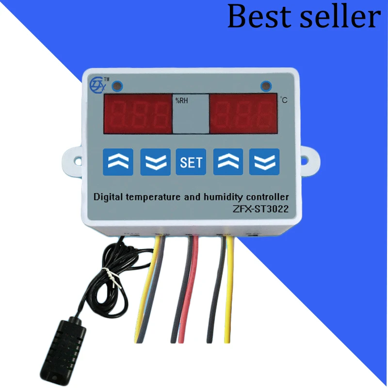 

Digital Display Intelligent Temperature Controller Humidifying and Dehumidifying Greenhouse Incubation Controller