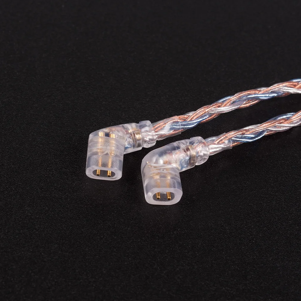 AK KBEAR 16 Core Upgraded Silver Plated Copper Cable 2.5/3.5/4.4MM With MMCX/2pin/QDC TFZ Connector For KZ ZS10 ZSN Pro AS16 ZSX