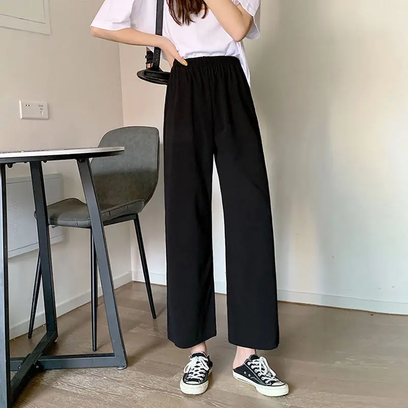 black loose trousers