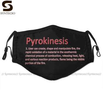

Pyrokinesis Mouth Face Mask Pyrokinesis Facial Mask Kawai Cool with 2 Filters for Adult