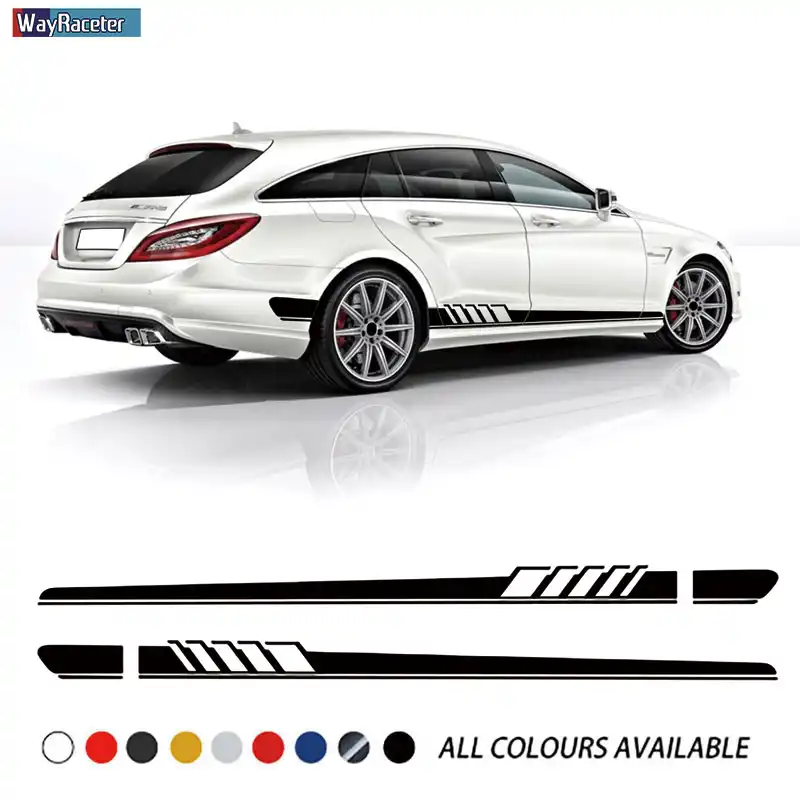 Edition 1 Door Side Stripes Skirt Sticker Decal For Mercedes Benz Cls Class W219 C219 W218 C218 X218 C257 Cls63 Amg Accessories Car Stickers Aliexpress