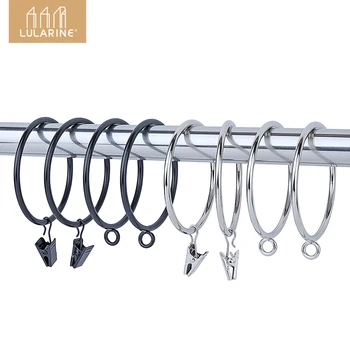 

2.5 inch metal curtain ring, paper clip curtain window shower curtain ring 30 curtain hooks accessories clip ring shiny surface