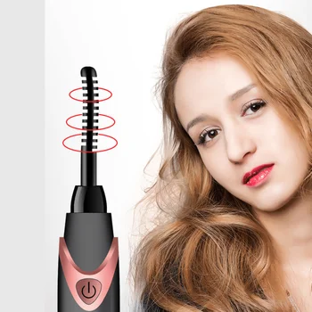 

Mini Electric Heated Eyelash Curler USB Rechargeable Electric Eyelash Curler Portable Long Lasting speedy Cosmetic Beauty Makeup