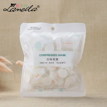 

60 Capsules Compressed Facial Mask Paper Nonwoven Fabric DIY Cotton Face Mask Thin Beauty Makeup Tools