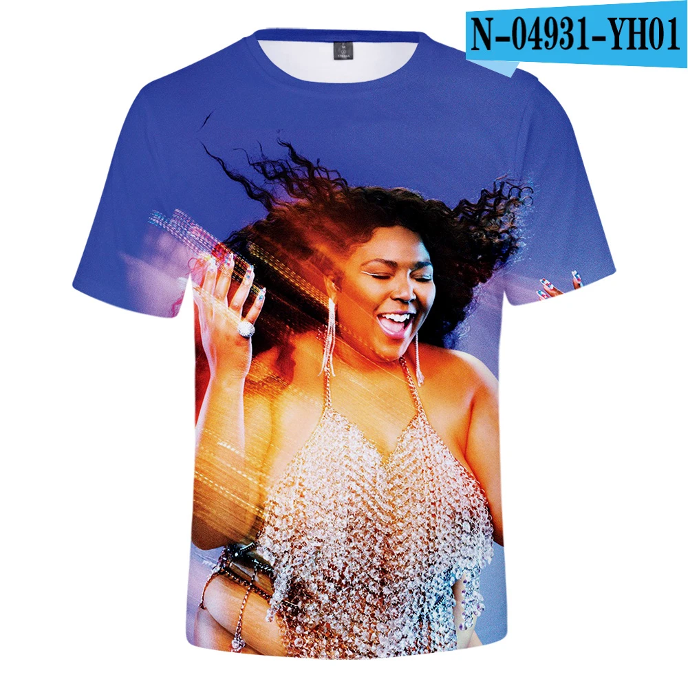 picture color LIZZO печать o-образным вырезом футболка для мужчин/женщин Летняя мода Повседневная Harajuku Мягкая футболка с коротким рукавом Горячая Распродажа - Цвет: picture color