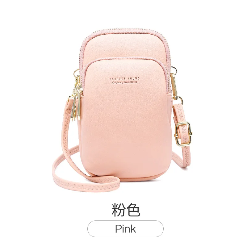 Высокое качество, маленькие женские кошельки и сумки на плечо, кошелек для мобильного телефона, сумки для женщин,, красные женские ручные сумки-мессенджеры - Цвет: pink