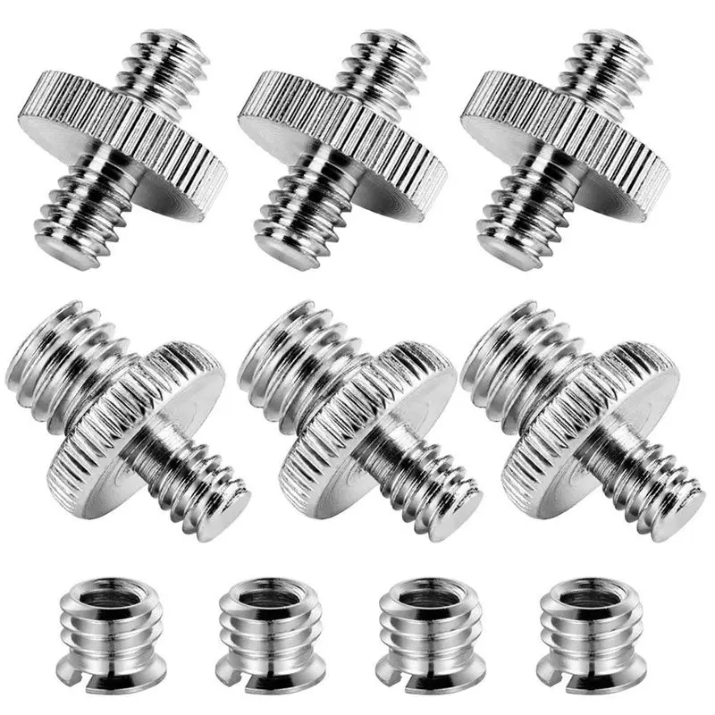 1//4 Flat Head Convert Slotted Hidden Screw for Camera Tripod Monopod Quick Release Plate 5pcs