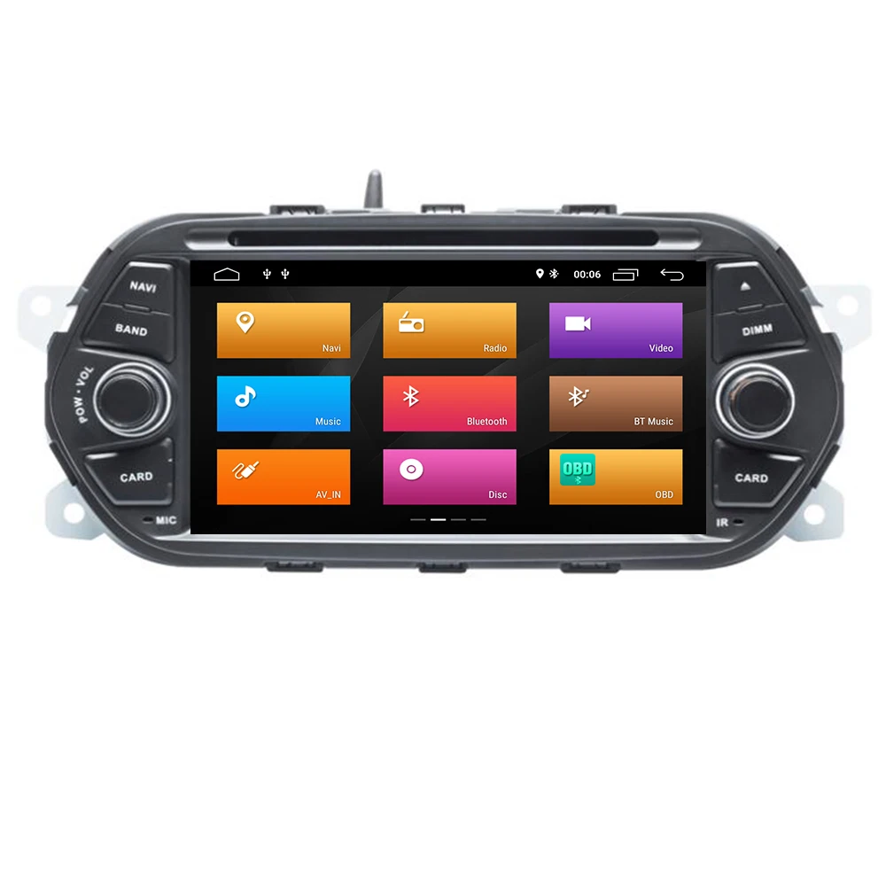  7'' eight Core Android9.0 Car DVD 2Din For Fiat Tipo Aegea Egea 2015 2016 2017 Auto car multimedia 