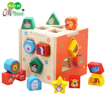 

Montessori Color Shape Cognitive Matching Knock Training Baby Limb Ability Hand-Eye Coordination Early Educational Wooden Toy
