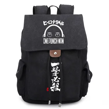 

Japan Anime One Punch Man Backpack Travel Canvas Bag Preppy Style 3 Colors Boy Girls For Gift Casual Bags
