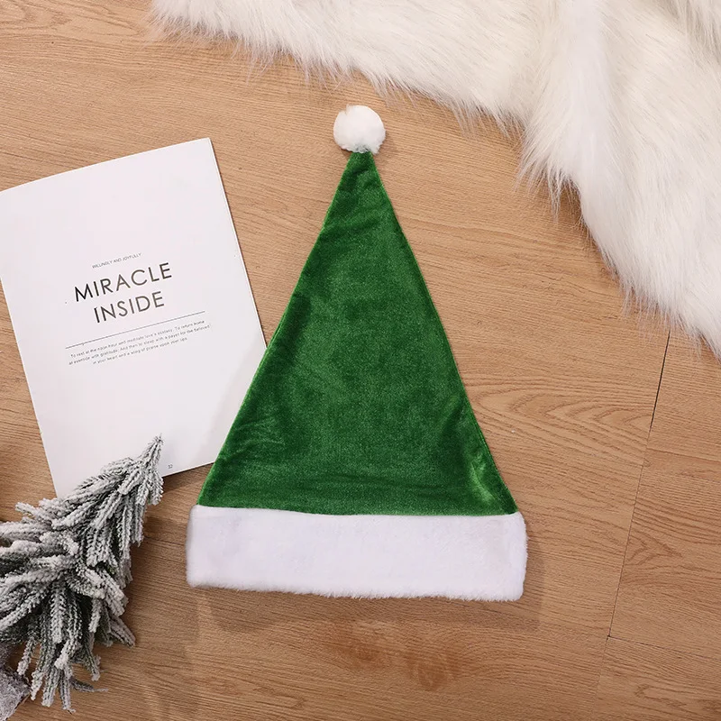 New Year Thick Christmas Hat Adults Kids Christmas Decorations for Home Xmas Santa Claus Gifts Navidad Decor Winter Caps