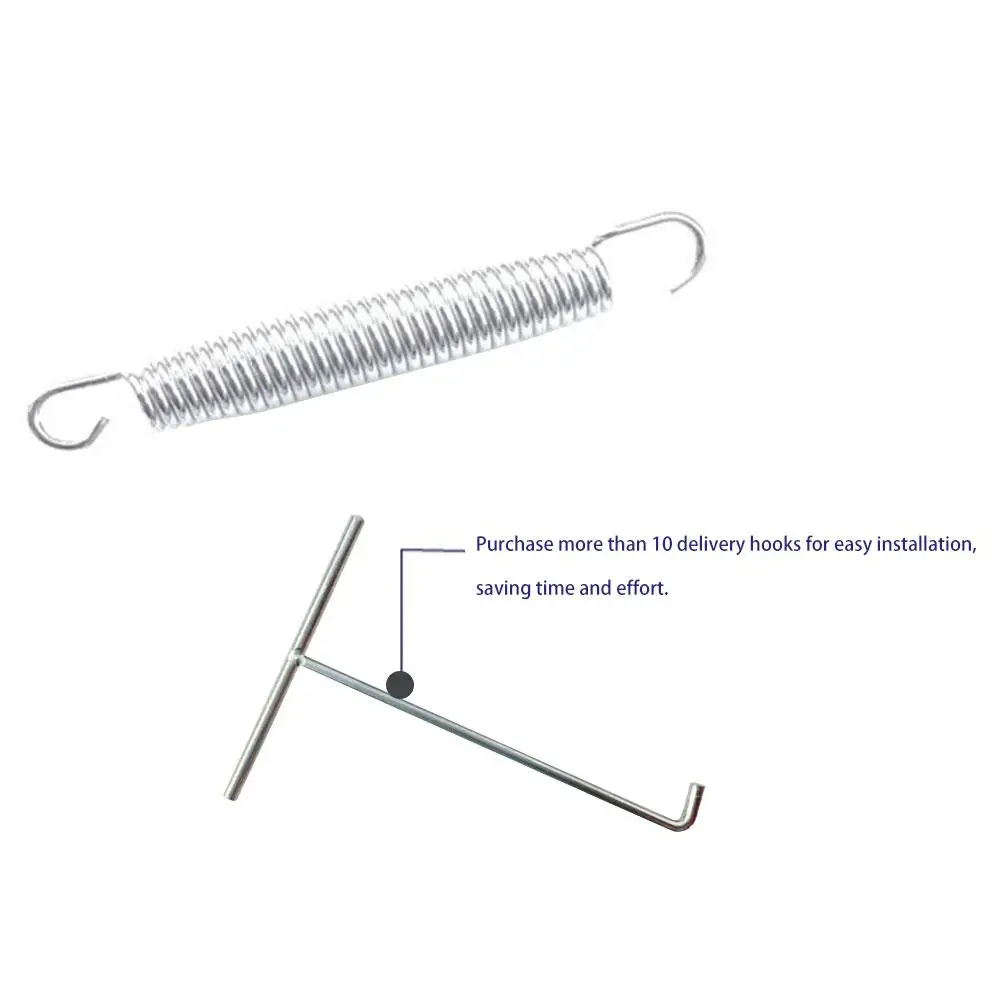 10PCS Children Trampoline springs Jgalvanized steel umping bed  stretching spring  For 4.57feet/5.51fft/6.5feet/7.01feet/8.27eet 3
