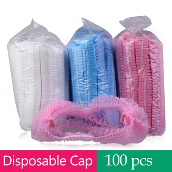 

Microblading Accesories Nonwoven Permanent Makeup Caps Disposable Medical Hair Net Sterile Hat For Eyebrow Tattoo Cleaning