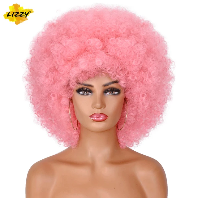 Short Afro Kinky Curly Hair Wigs For Black Women African Synthetic Fluffy And Soft Natural Looking High Temperature Wig Lizzy 2311