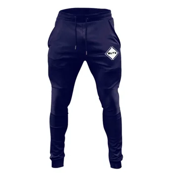 

Casual Skinny Pants Mens Cotton Sporty Jogger Sweatpants Gyms Fitness Workout Trousers Autumn Male Sportswear Brand Track Pants