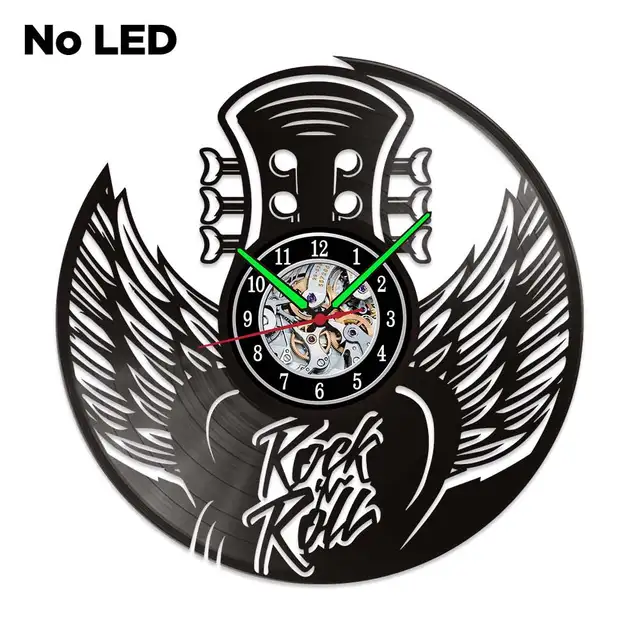 MCDFL Vinyl Record Wall Clock Modern Design Home Living Room Decoration Watch Clocks Object House Minimalist Decor Accessories W1255-NO LED