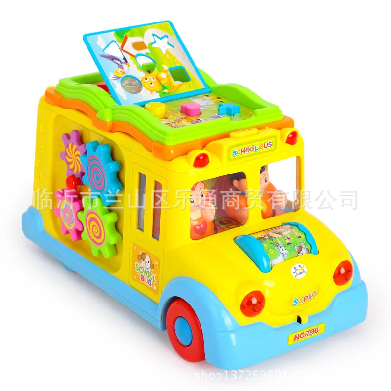 

Genuine Product Department of Music 796 Campus Educational Bus E-Bike Universal Light Learning Children'S Educational Toy 1-3 Ye