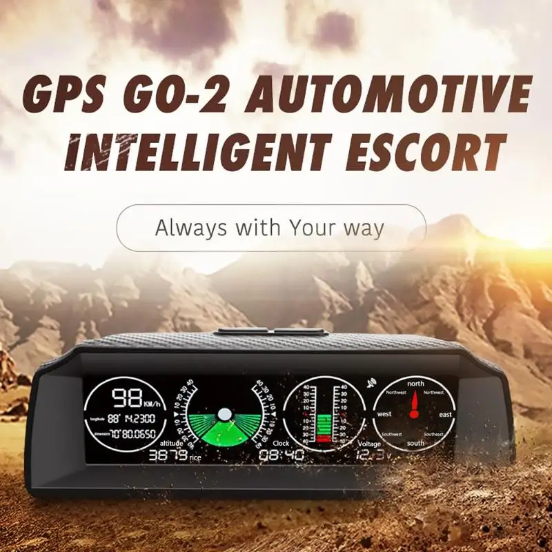 

GPS GO-2 Multi-functional Car Slope Meter Inclinometer Compass Speedometer