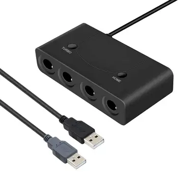 

3 In 1 4 Ports Game Controller Adapter For NS Switch WII U PC Converter For Gamecube Console Accessories