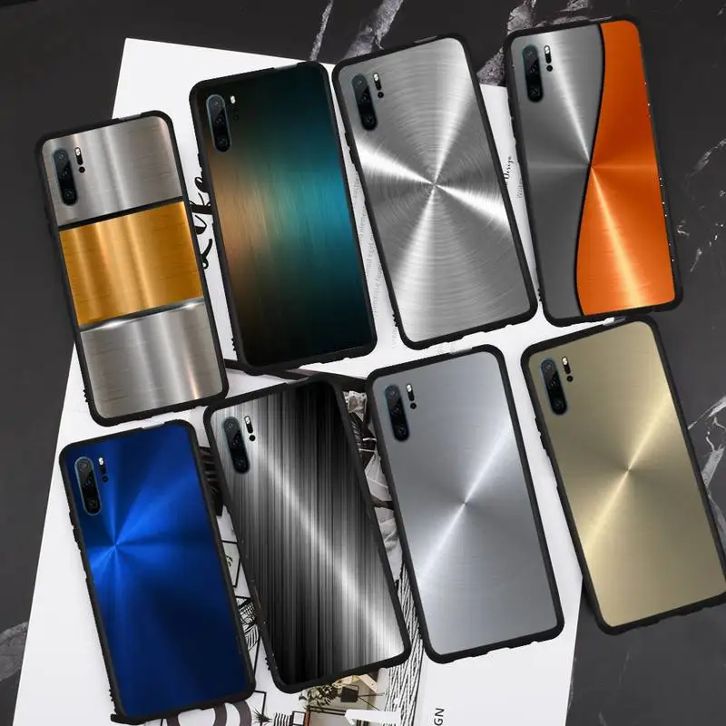 

Dark Brushed Metal Texture Phone Case For Huawei Honor view 7a5.45inch 7c5.7inch 8x 8a 8c 9 9x 10 20 10i 20i lite pro