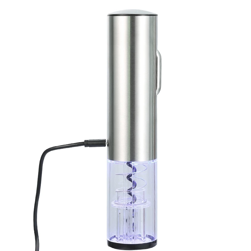 

USB Charging Electric Wine Opener Corkscrew Automatic Wine Bottle Opener Kit Cordless with Foil Cutter Kitchen & Bar Accessories