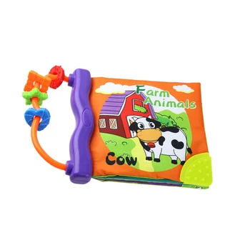 

NICEXMAS 1pc Baby Cloth Book Early Learning Soft Educational Development Non-Toxic Fabric Toy First Book for Kids Children
